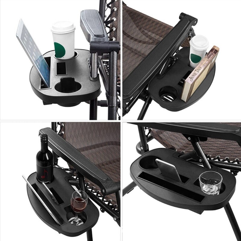 Gravity Chair Tray Multifunctional Recliner Cup Holder Tray Chair Cup Holder Utility Side Recliner Table Trays for Chair