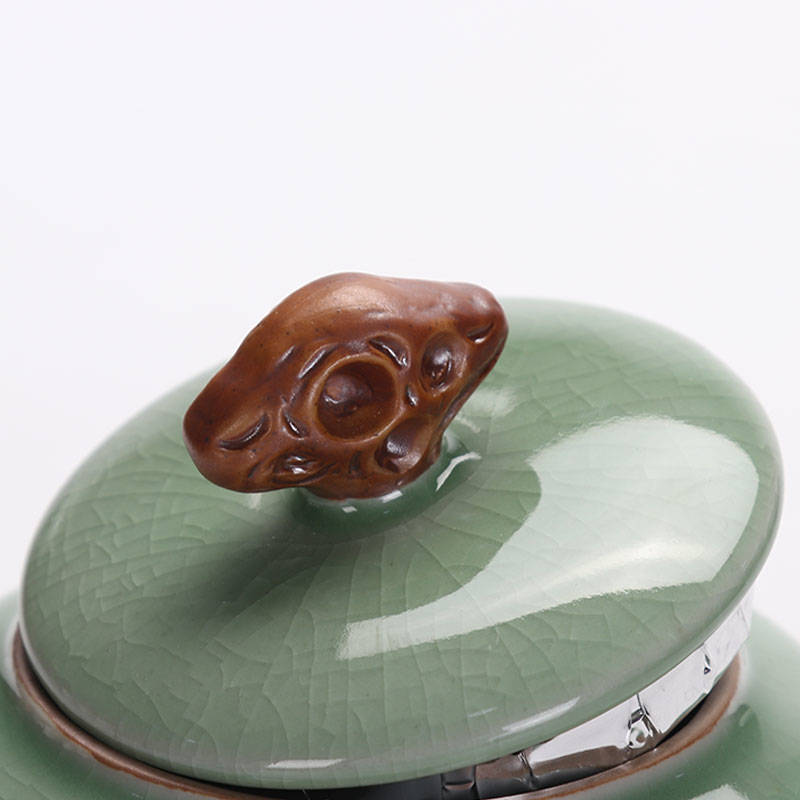 Keramiske teopbevaringsbokse til krydderier køkkendåser porcelæn tedåser forseglet sukker slikbeholder tekande tank