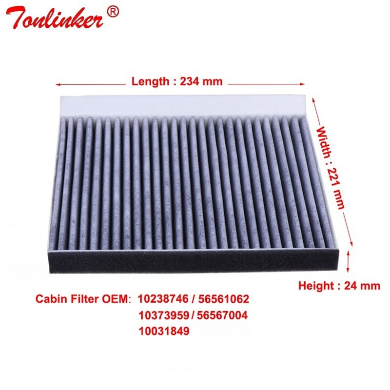 Cabin Filter For MG 350 1.5L 1.5T /MG 5 /Mg GT 1.4 1.5 -/MG3 Model Carbon Filter OEM:10031849