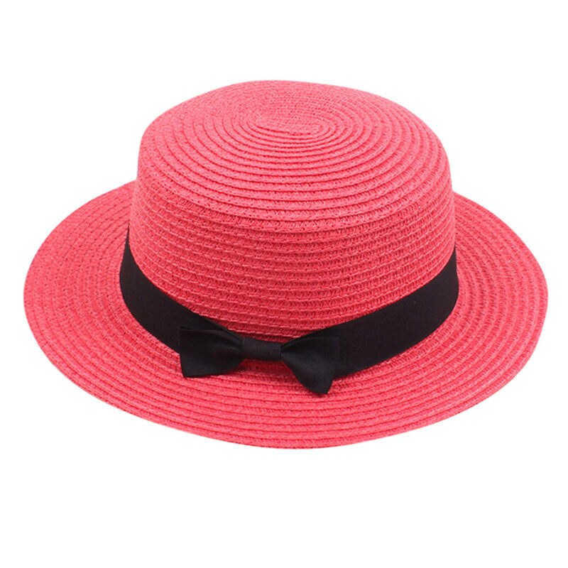Chapeau d'été pour femmes, casquette unisexe à large bord en laine, ceinture en feutre, haut plat, Fedora, fête, église, Trilby,