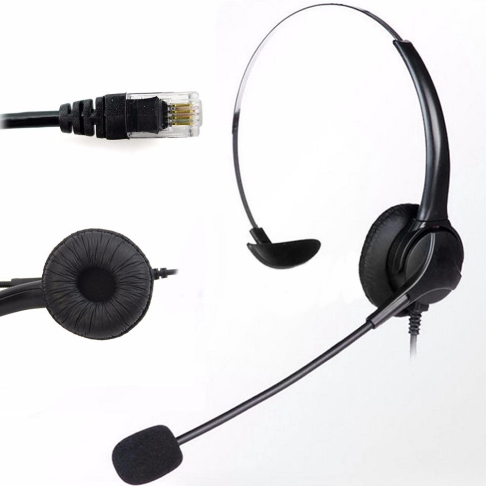 Telephone Call Center Operator Monaural Headphone Customer Service Ordinary Landline Voice Chat Headset