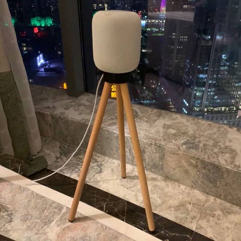 Geschikt Voor Apple Homepod Smart Speaker Base Homepod Accessoires Vaste Hoogte Speaker Massief Houten Vloer Stand-40CM