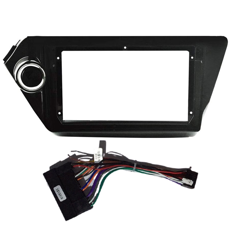 2 Din Auto Fascia Radio Frame Voor Kia Rio3 Rio 3 K2 Overgang Auto Speler Navigatie Dvd frame Met Kabel