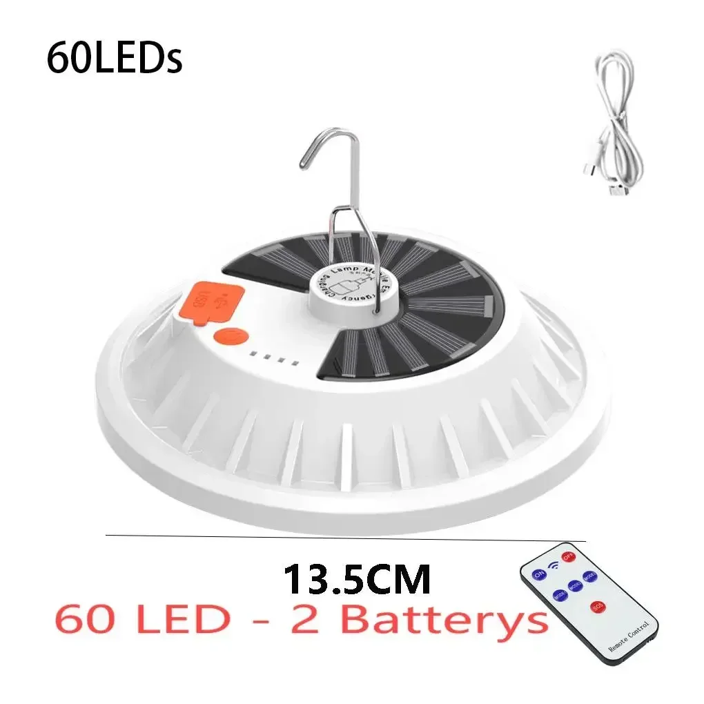 30W LED Solar Camping Lamp USB Charge Afstandsbediening Lantaarn Draagbare noodgeval voor avondmarkt Outdoor Garden Yard Light: 4.5w