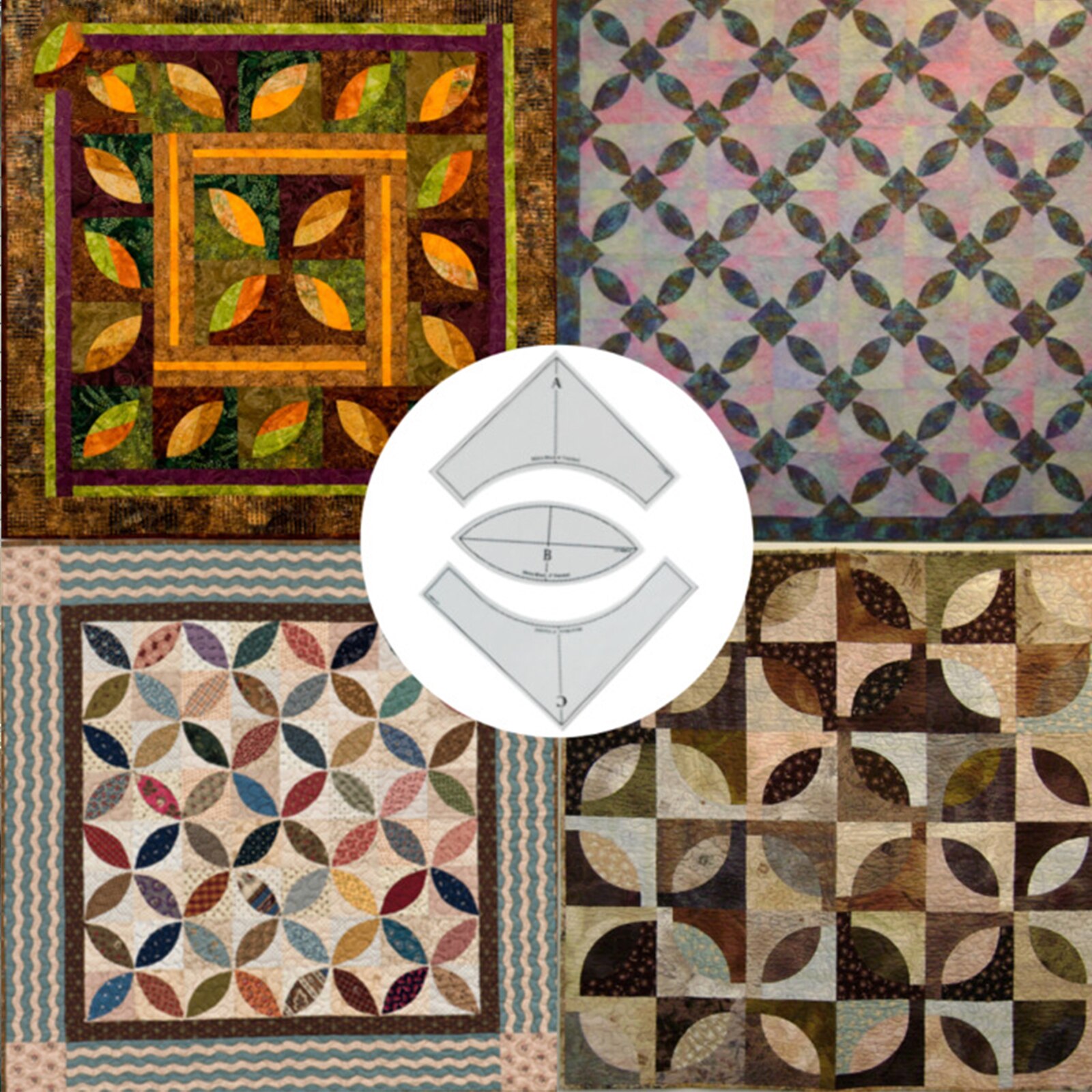 2/3pc Set Clear Patchwork Maker Kit for Quilting Rulers Free Motion Embriodery Template for Most Domestic Sewing Machine