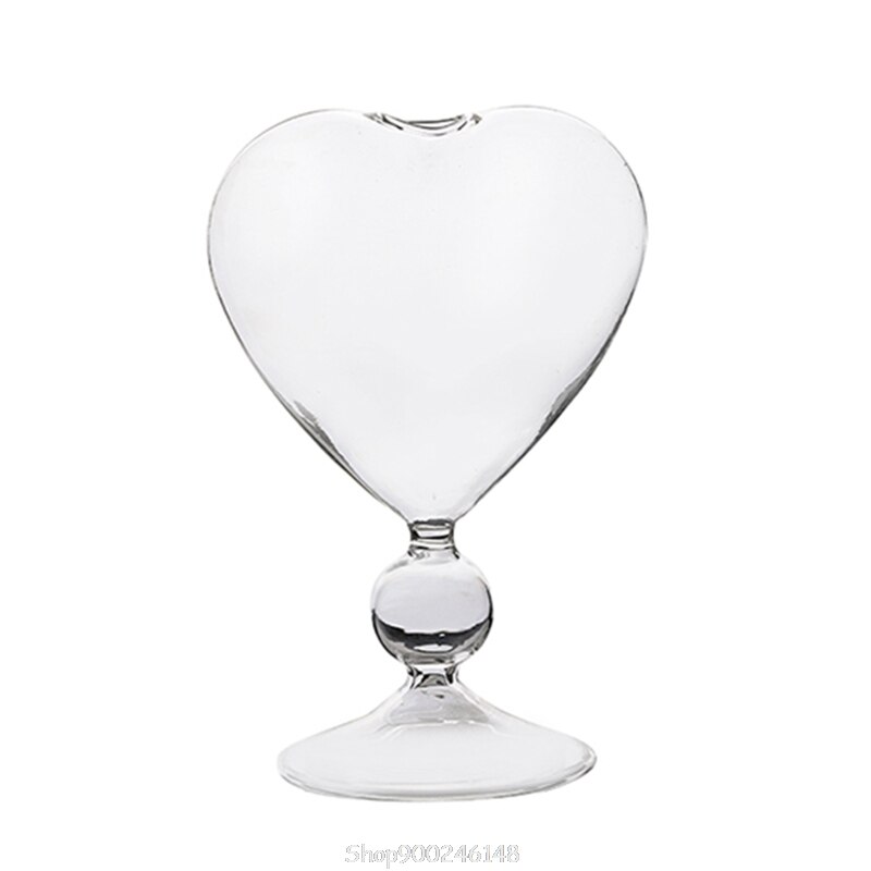 Slanted Martini Cup Scrub Cocktail Goblet Lead-Free Glass Bubble Cups Amazing beatiful pretty heart-shaped Glas O21 20: B