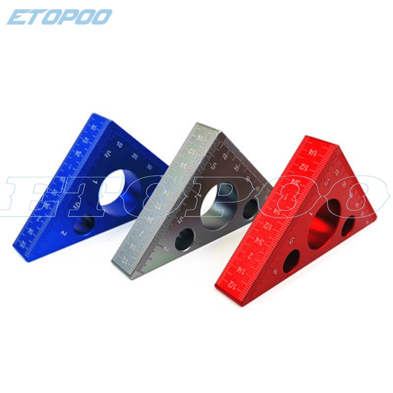 Aluminum right-angle ruler carpentry triangle height meter imperial Metric DIY tool carpentry tool