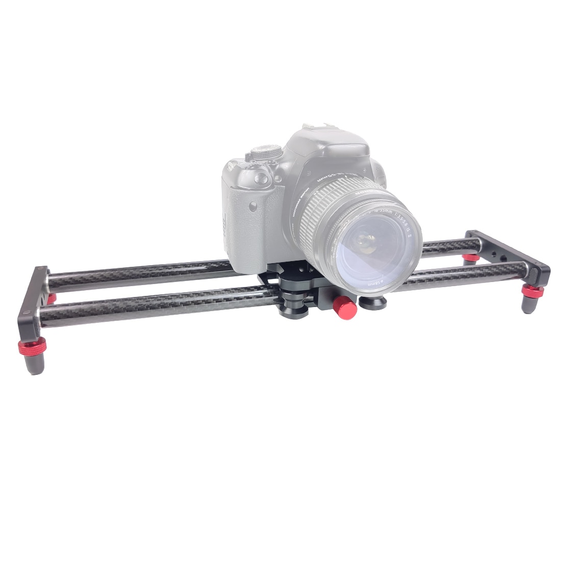 40cm kulfiberkamera sporskyder videostabilisator dslr skinne følg fokus pan camcorder filmoptagelse fotoshoot support 3kg