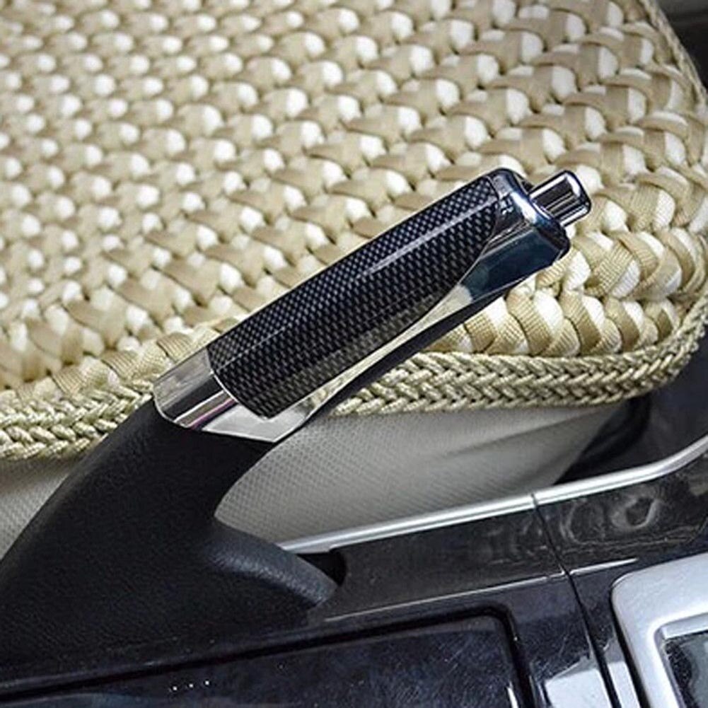 Manija de freno de mano Universal para coche, estilo de fibra de carbono, cubierta protectora de rotura de mano