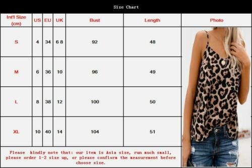 Leopard Print Round Neck Sleeveless Vest For Women