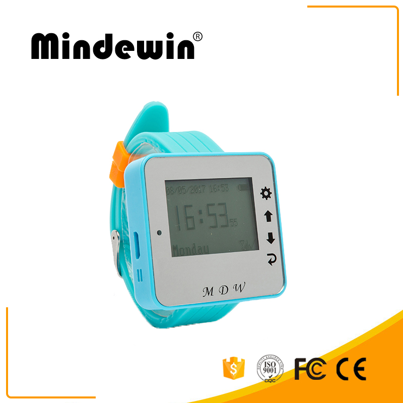 Mindewin Wireless Wrist Watch Pager Waiter Calling System Relogio Inteligente Restaurant Wireless Service Calling System