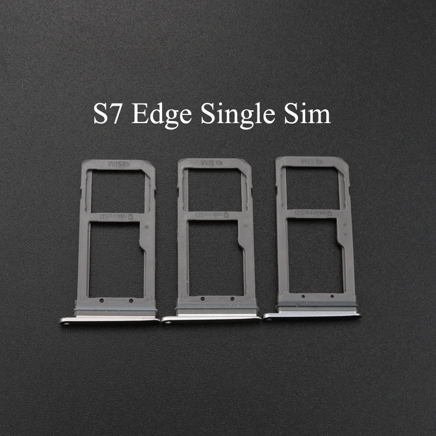 3 stücke Gold/Silber/Grau SIM Karte Slot Tablett Halfter für Samsung S6 G920 S6 Rand G925 S7 g930 G930 S7 Rand G935 G935F Einzigen Dual: S7 Kante Single