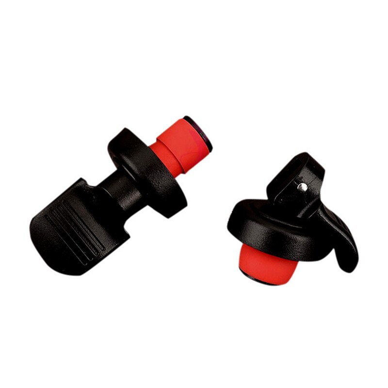 1Pc Stainless Steel Vacuum Wine Bottle Stopper Sealed Storage Plug Liquor Flow Stopper Pour Cap: black