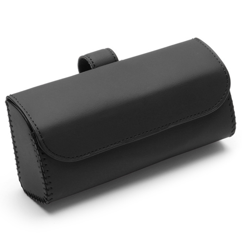 Estuche Universal para gafas de sol de coche, soporte para gafas, caja de almacenamiento para tarjetas,: Black
