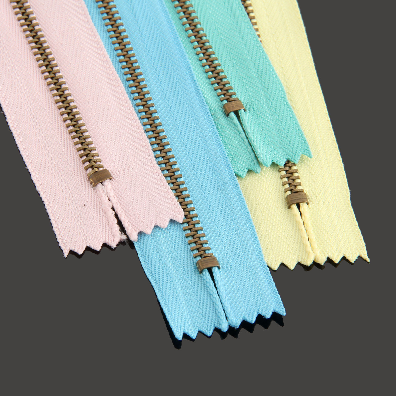 Dophee 10PCS 3 # Bronze Zipper Hand DIY 15/20/30/40cm Metal Zipper Sewing Tools for Clothing Accessories