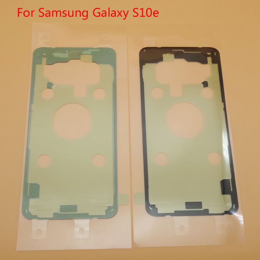 Autocollant de boîtier d&#39;origine, 2 pièces/lot, ruban adhésif arrière pour couvercle de batterie, pour Samsung Galaxy S10e G970 G970F SM-G970F