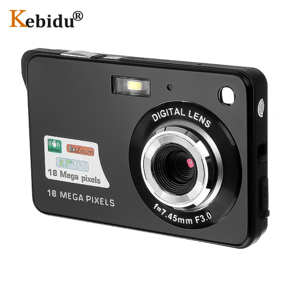 Minicámara portátil para niños, videocámara de 2,7 pulgadas, 720P, 18MP, 8x, Zoom, TFT, LCD, HD, videocámara Digital, DV, foto antivibración,