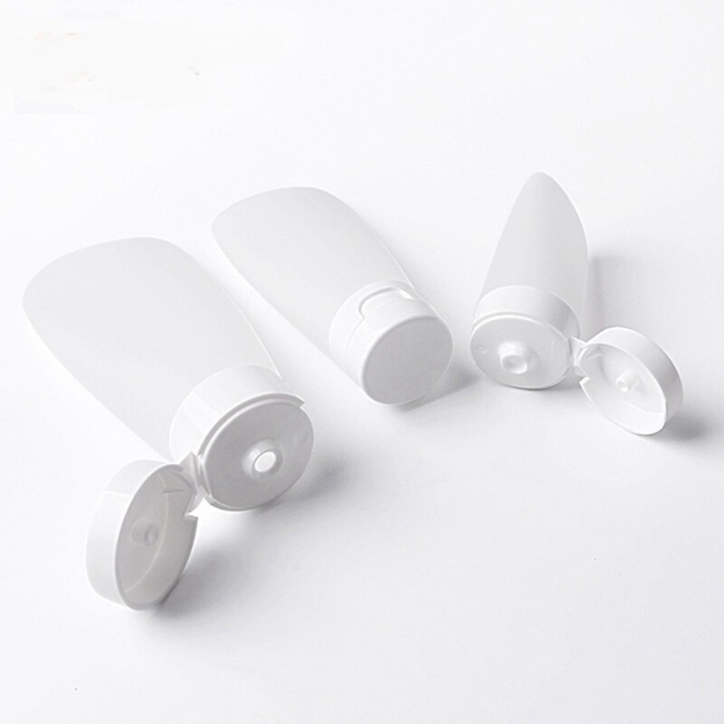 1pc 30/60/100ml bærbar plast genopfyldelig flaske tom rejseflaske til lotion shampoo kosmetiske squeezebeholdere