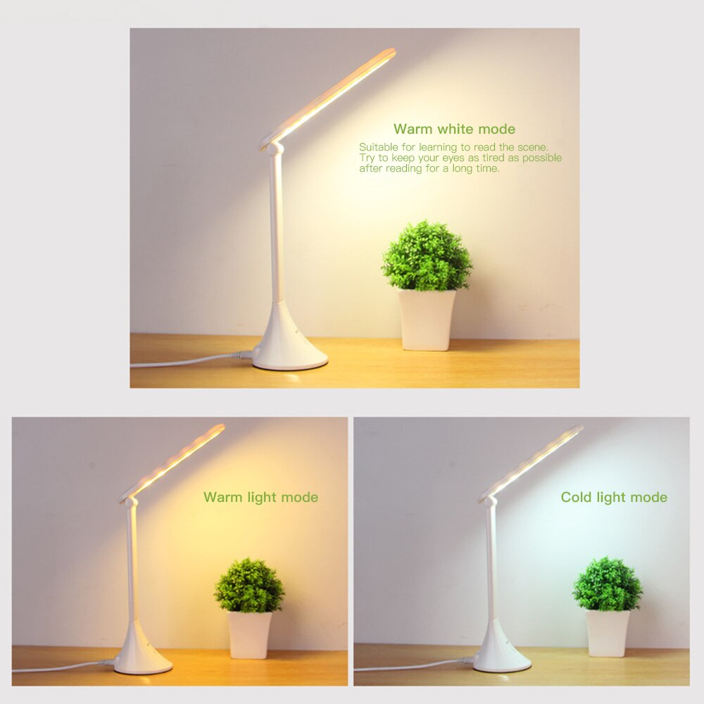 LED Bureaulamp USB Verstelbare Vouwen Eye Protector Kinderen Touch Bureaulamp Kantoor Slaapkamer Leeslamp Laagste Prijs