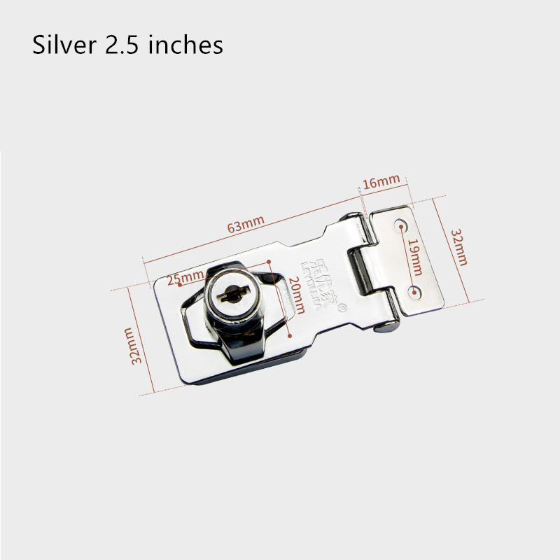 Punch-free With Lock Drawer Locks Letter Box Locker Double Door Cabinet Lock Office Cabinet Security Combination Lock: Gold