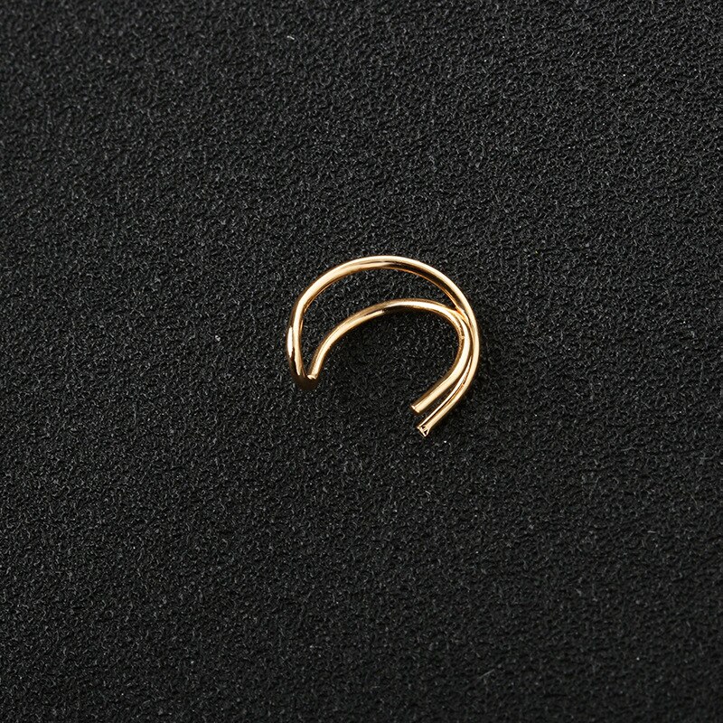 Clip d'oreille Simple à la femmes hommes oreille manchette boucles d'oreilles Cartilage Punk Rock Non-Piercing U modèle boucles d'oreilles bijoux meilleur prix