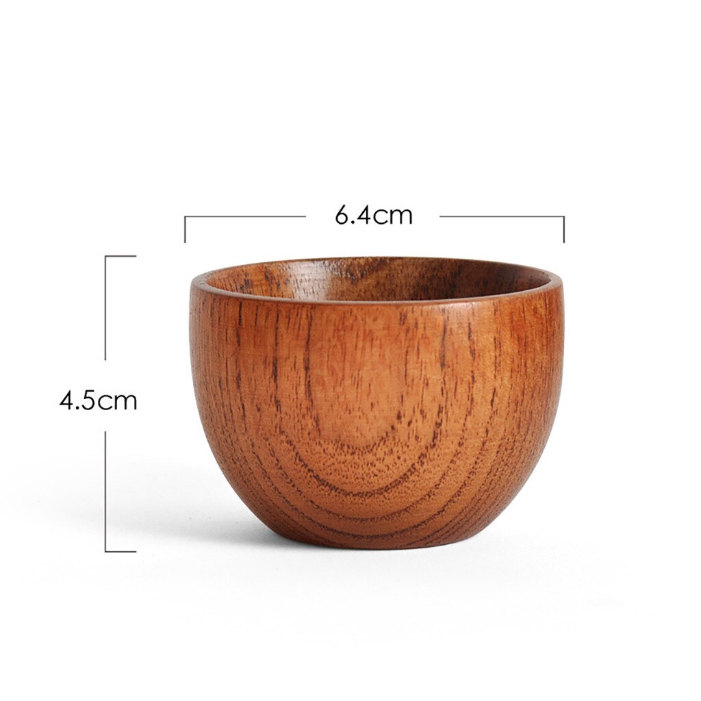 Handmade Natural Solid Wood Tea Cups Circular Contracted Multi-function Wooden Wine Coffee Water Beer Mug Drinking Cup: Default Title