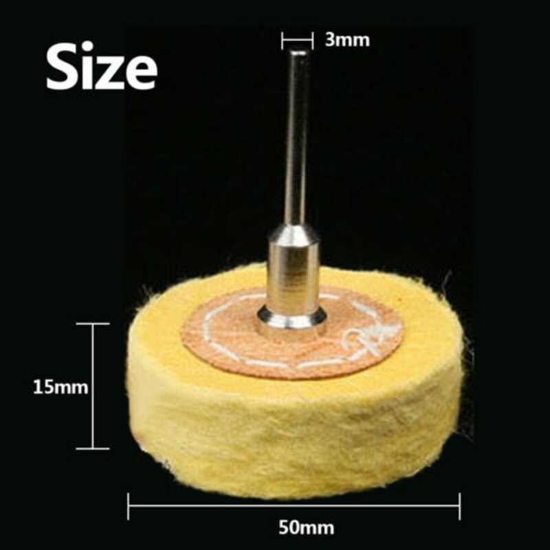 Polish Cloth Wheel Brush Head Grinder Shank Buffing Accessory Rotary Tool Polishing Pad Hand Tool Kit Buffer Polish Grinder Pad