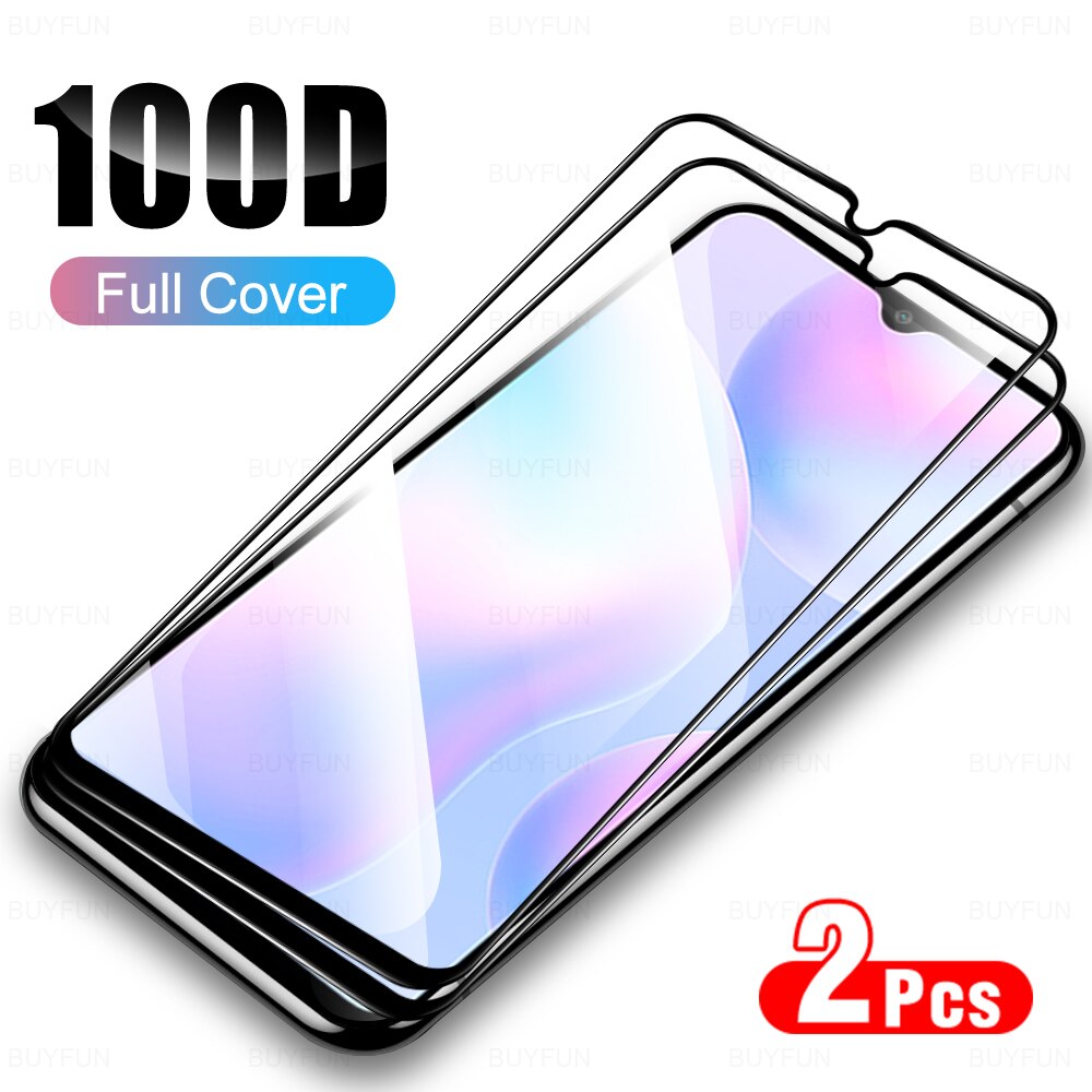 2Pcs Tempered Glass Screen Protector For Xiaomi Redmi 9A 9C 9CNFC NFC 9i 9T 9 A C i T On For Redmi9A Protective Film M2006C3LG