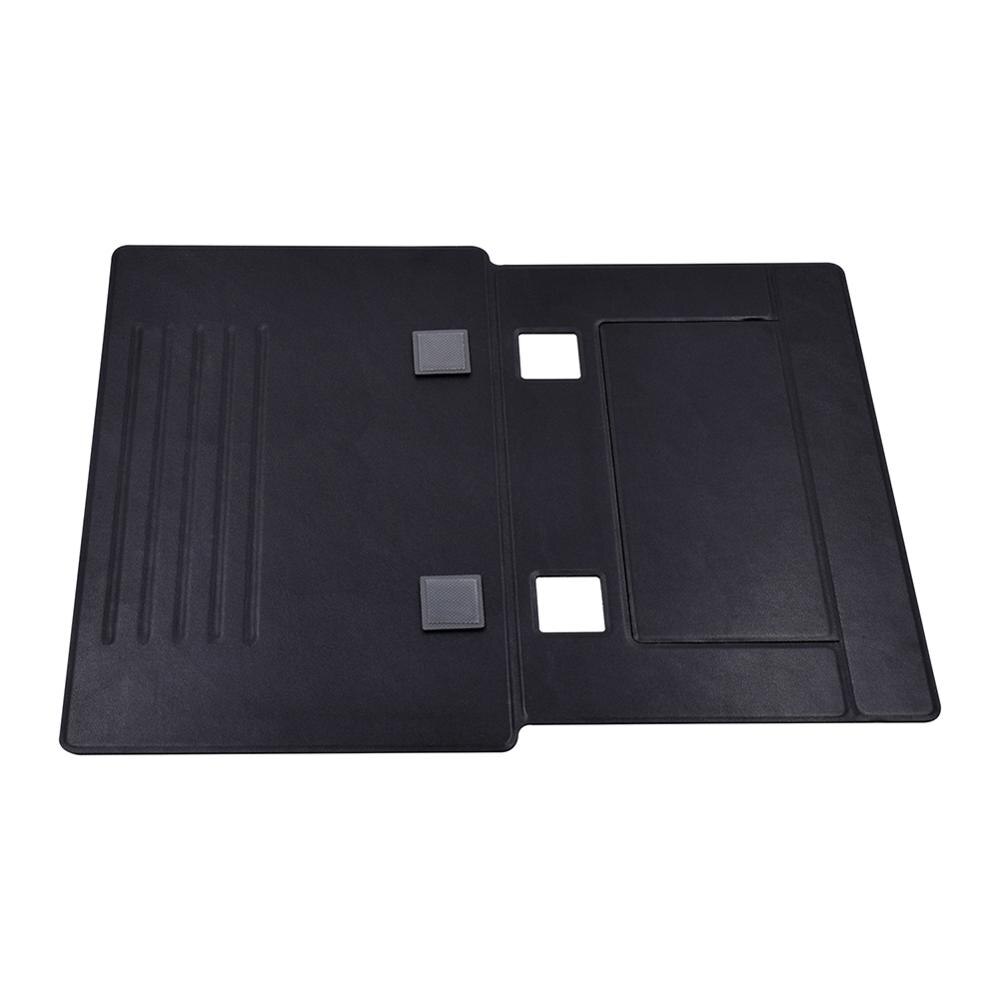 Folding Adhesive Invisible Stands Laptop Pad Adjustable Laptop Stand Bracket Portable Tablet Holder for iPad MacBook Laptops: Black