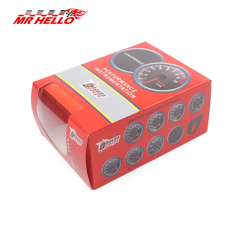 52mm CarTurbo boost gauge Meter warning function Automotive instrument Turbio pressure turbine gauge