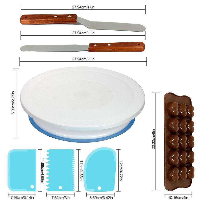 Juego de tocadiscos para decoración de tartas, herramientas de decoración para Fondant, mesa de flores, equipo de puntas de glaseado, 73 unids/set por Set,