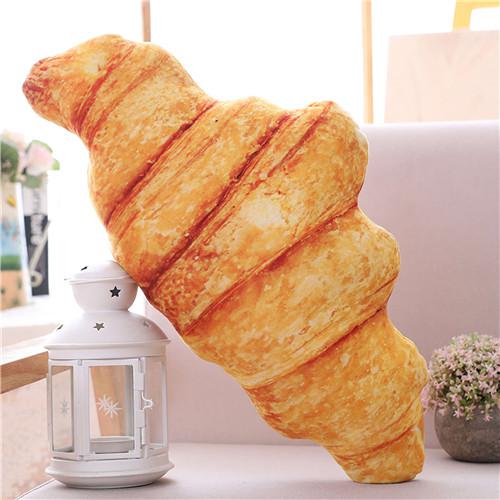 50 cm Simulatie Boter Brood Vlees Floss Sesam Kussens Levensechte Voedsel Pluche Croissant Donuts Snack Decoratie Rugleuning Kussen: 5