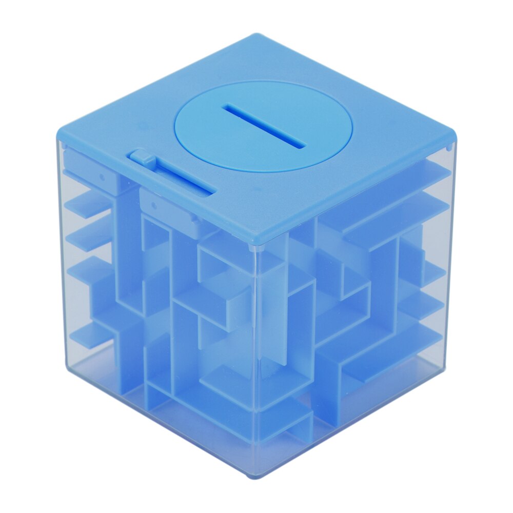 Enfant 3D Cube Puzzle labyrinthe argent labyrinthe boîte à pièces Cube Puzzle économiser tirelire cerveau tempête jeu enfant jouet