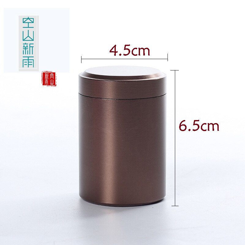 1PCS 50g Metal Mini Storage Box Stainless Steel Sealed Small Aluminum Sealed Cans Portable Travel Tea Tin Cans Packaging: Coffee