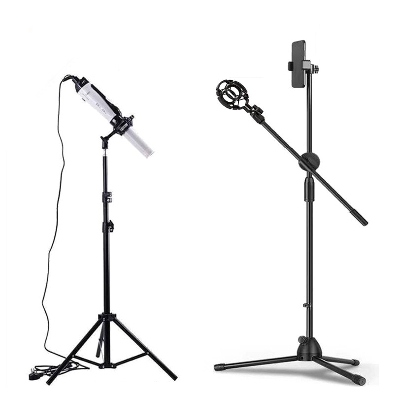 Floor Stand Shock-Proof Stand Een Stand Gebruikt Om De Microfoon En Microfoon Apparatuur Van Een Mobiele Telefoon telescopische Stand