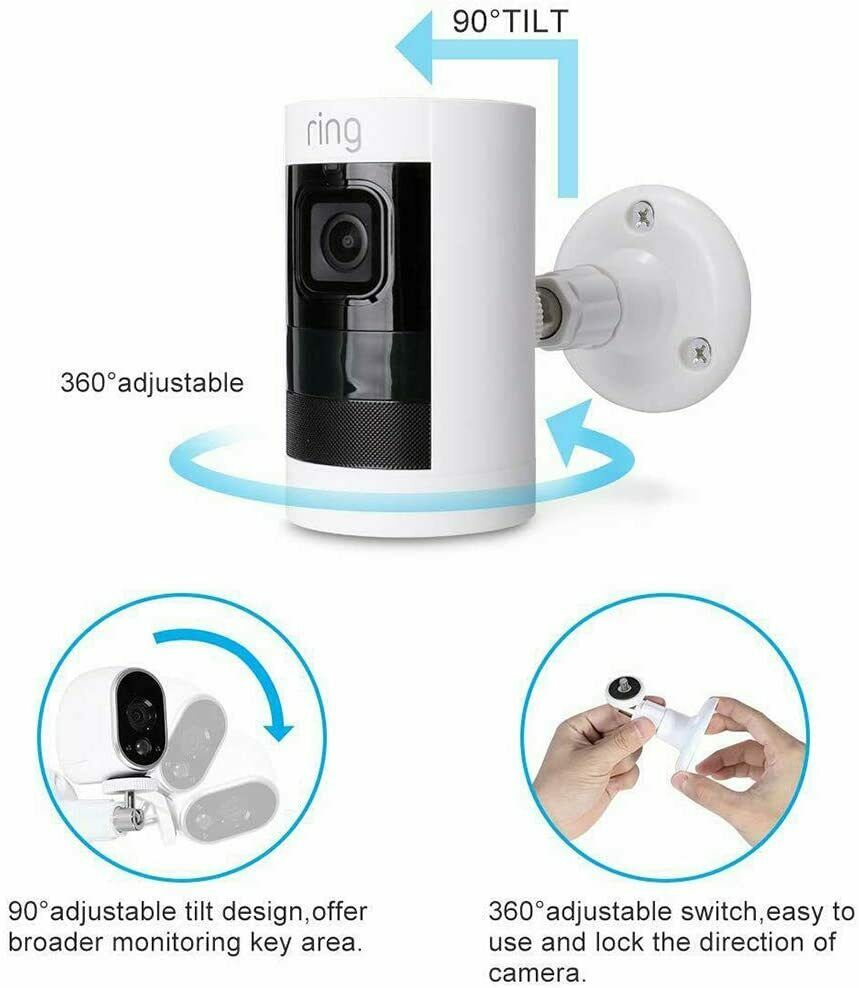 Solar panel for Ring Stick Up Cam Battery,3.5W Output,Aluminum Alloy Bracket