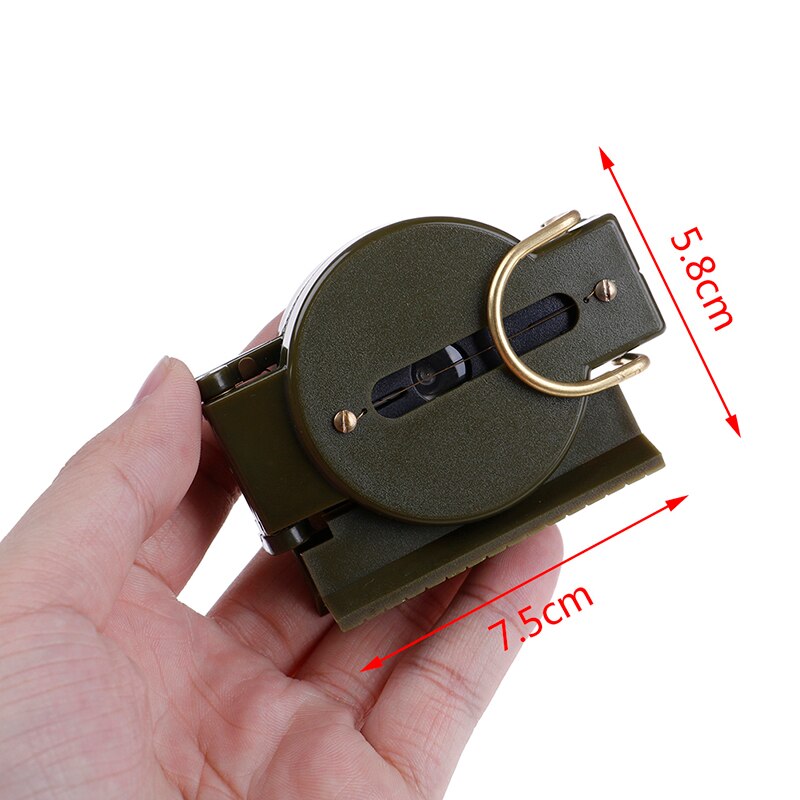 Boussole à lentille pliante verte multifonction Portable militaire américaine