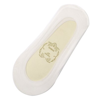 1Pair 2Pcs Lace Boat Socks For Women Summer Ultrathin Antiskid Non-slip No Show Invisible Mesh Socks Slippers Chaussettes Femme: white