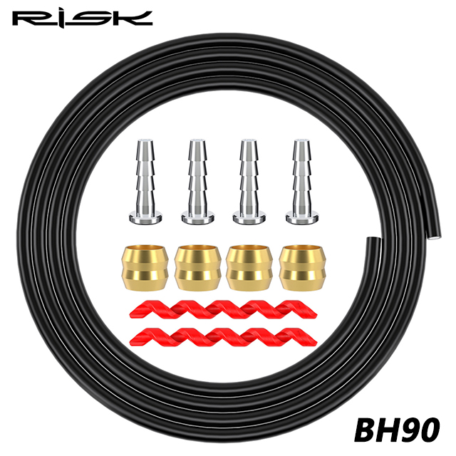 Herramienta de aguja de aceite para bicicleta 2 en 1, cortadores de manguera hidráulica, conector cortador de manguera de freno de disco BH59 BH90 SRAM MAGURA, herramientas de instalación: Marrón