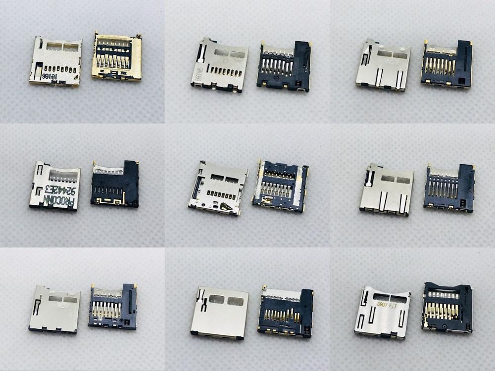 Oude Machine SMK LCN MOLEX Flip Bar Slider Speler PC Computer Laptop 8/9/10PIN Micro SD TF card Slot Lade Houder Adapter PCB FPC