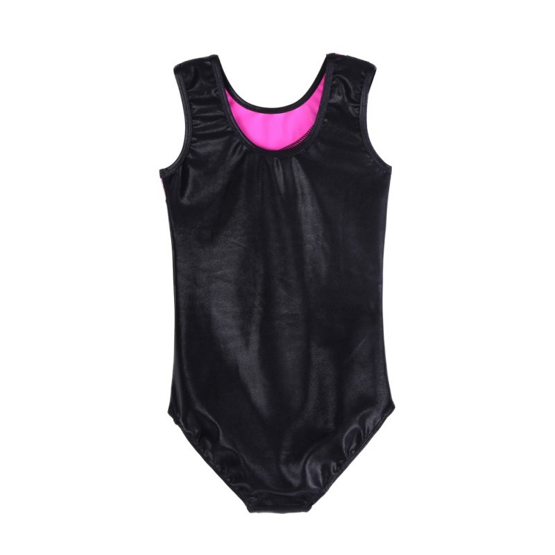 Gymnastics clothes girls high sleeveless radium color matching body suit ballet gymnastics dance dance practice clothes