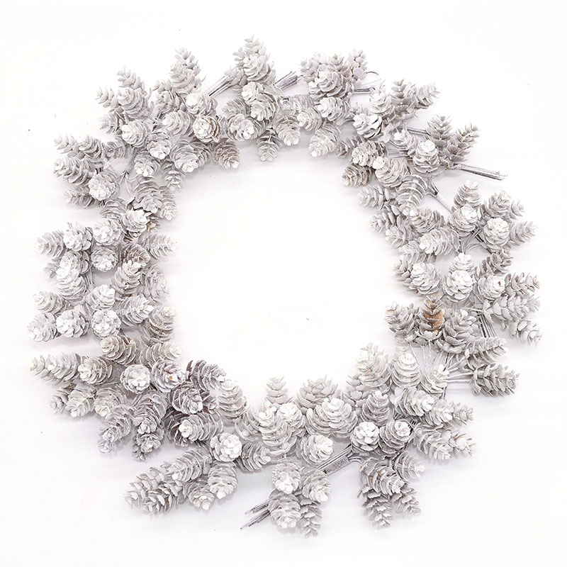 1Pc 12-20cm Christmas Wreaths DIY Handmade Garland Material Rattan Wreath for Christmas Party Door Wall Window Hanging Garland