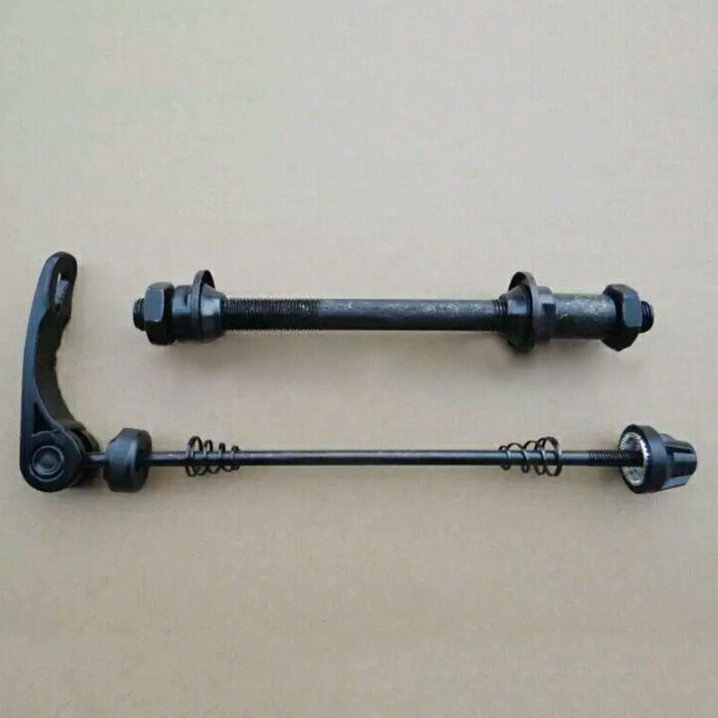 1 Set 9.5Mm Fiets Quick Release Hendel Voor & Achter Wiel Hub Spies Bike Spies Bolt Lever Stalen As vervanging