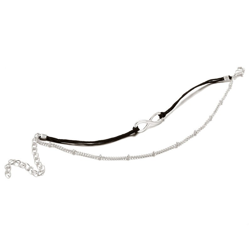 Spedizione Gratuita Infinity Cavigliere Fascino per Le Donne Fatti A Mano Corda Catena Della Caviglia Degli Uomini del Regalo Dei Monili