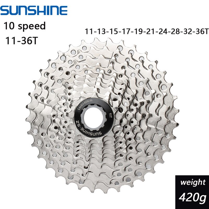 Cykel mtb kassette 8s 9s 10s 11s speed 32/36/40/42/46/50t frihjul breddeforhold mountainbike svinghjul: 10 hastighed 11-36t