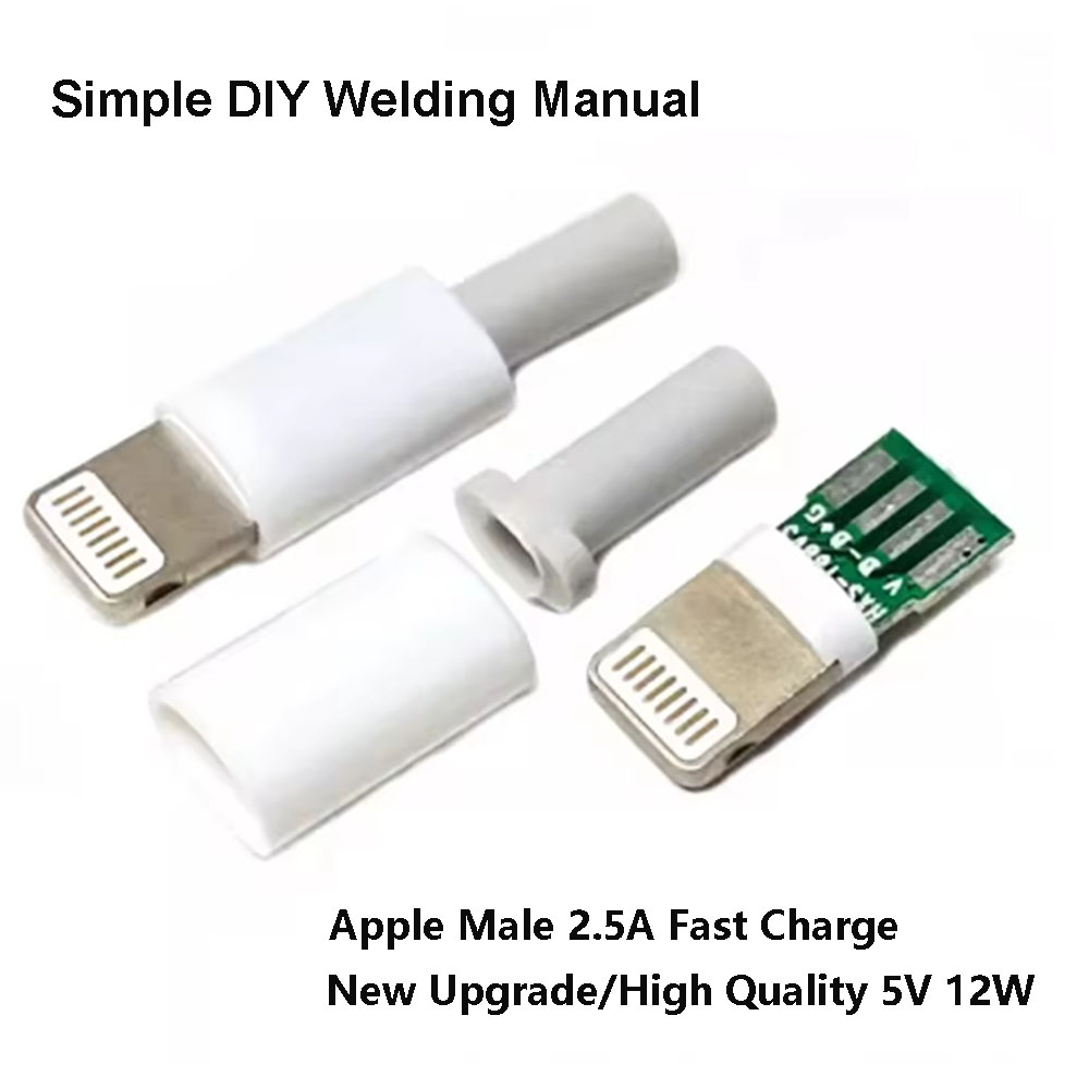 1einstellen Blitz Dock USB Stecker Mit Chip Bord Männlichen Stecker Schweißen Daten OTG Linie Schnittstelle DIY Daten Kabel für IPhone