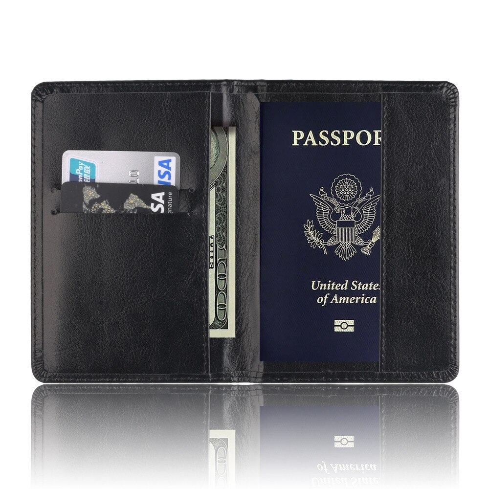 MAIOUMY Passport paket Solide PU Unisex Reisepass Schutz Brieftasche Visitenkarte Weichen Passport Abdeckung Weiche Abdeckung