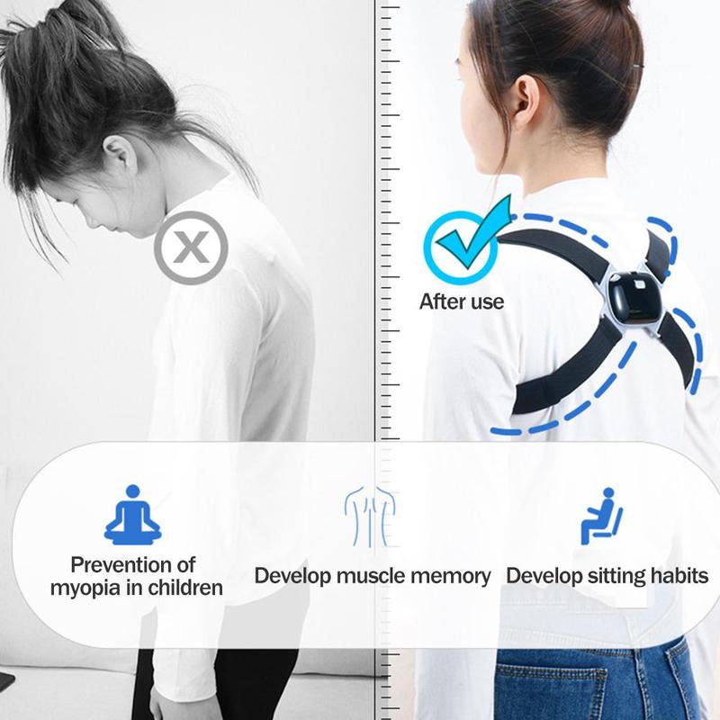 1 pièce orthèse à Induction intelligente noir Posture de Correction Anti-bossu pour enfants avec maintien des os en Posture droite