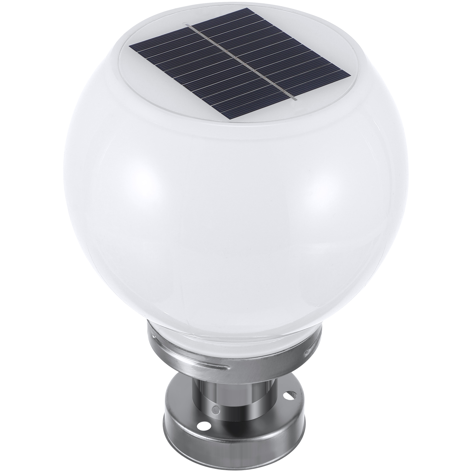 Luz de poste de jardín bola solar lámpara al aire libre luces de decoración alimentadas por pared impermeables: Default Title