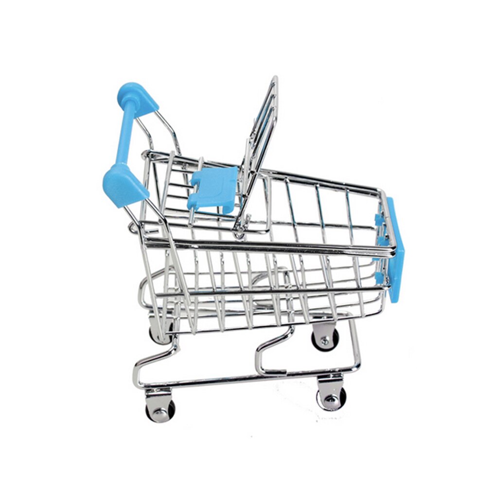 Baby Kids Simulation Mini Shopping Cart Toys Handcart Supermarket Storage Basket Trolley Toy: 5